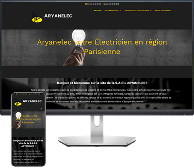 Site vitrine Aryanelec